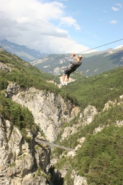 Tyrolienne du diable vers Aussois